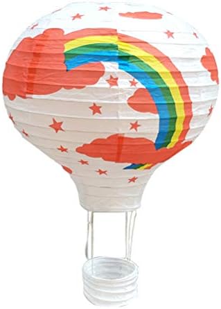 Amosfun 8 Db Karácsonyi hőlégballon Ünnepi Papír Lampion Színes Dekoráció Lámpás Esküvő, Eljegyzés, Születésnap Karácsonyi