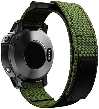EZZON 26 22MM Nylon Watchband Pántok A Garmin Fenix 7 7X 6X 5X Pro Nézni Easyfit Csukló Zenekar gyorskioldó Heveder