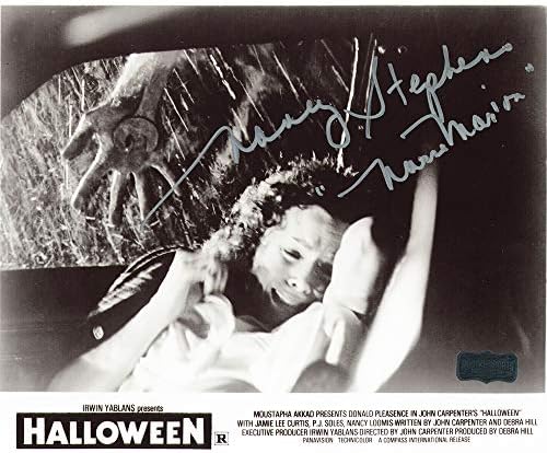 Nancy Stevens Dedikált/Aláírt Halloween Keretben 8x10 Fotó - Autó JelenetMarion Felirat