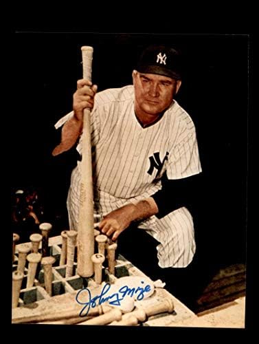 Johnny Mize Kézzel Aláírt 8x10 Fotó Autogramot New York Yankees