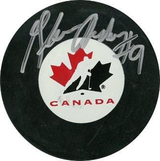 Glenn Anderson aláírt Csapat Kanadai Jégkorong - Dedikált NHL Korong