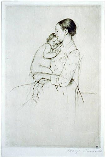 HistoricalFindings Fotó: Békesség,1891,Mary Cassatt,Anya Tartja A Babát,Ölelkezés,Nő,Gyerek