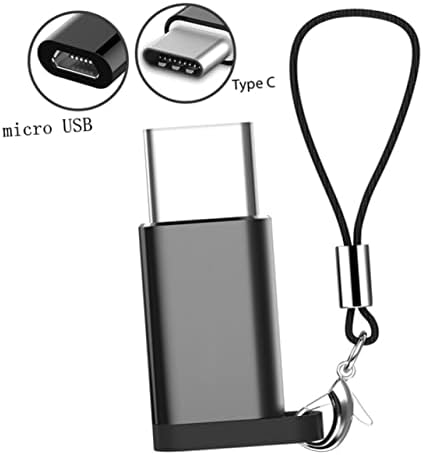 Mikikit USB Töltő-Kompatibilis Számítógép, Típus Átalakító, Csatlakozó Férfi Nő Tartozékok Adapter hogy Kulcstartó Fekete