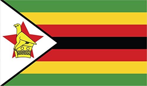 Zöld-foki köztársaság Zászló Vinyl Matrica Zimbabwei Zimbo Kocsi ablakán Lökhárító 2-Pack 5-Hüvelyk 3-Hüvelyk Prémium Minőségű,