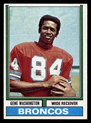 1974 Topps 63 EGY Gén Washington Broncos (Foci Kártya) (1973 Stat Vonal & Egy Csillag Előtt Szerzői Vissza) EX/MT Broncos
