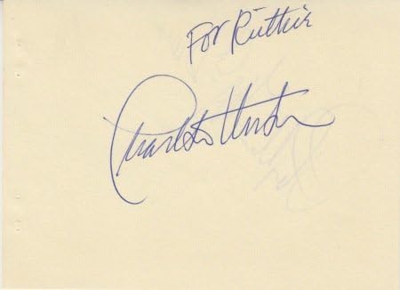 Charlton Heston (Vintage, Feliratos) aláírt egy autogramot
