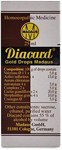 ADEL Homoeopathic Madaus Diacard Arany Csepp (25 ML) Exportmall
