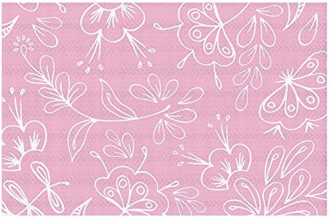 DiaNoche Szőtt Terület Szőnyeg, Szőnyeg Konyha, Fürdő Szőnyeg által Zara Martina Rózsaszín Flora Mix Nagy 4x6 Ft