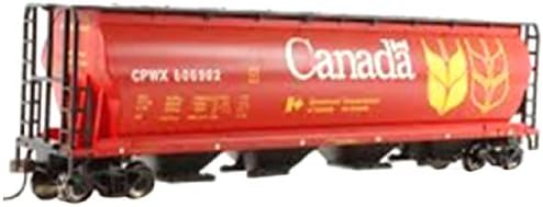 Bachmann Vonatok - Kanadai 4 Bay Hengeres Gabona Hopper - Kanadai Gabona - HO-Skála