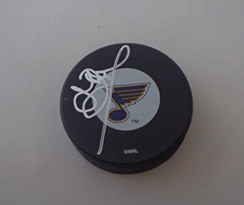 John Davidson aláírt a St. Louis Blues korong aláírt - Dedikált NHL Korong