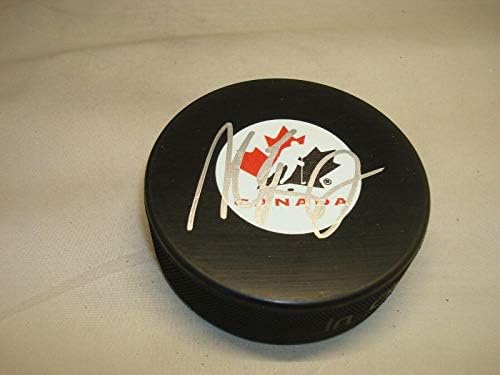 Alexandre Burrows Aláírt Csapat Kanadai Jégkorong Dedikált 1A - Dedikált NHL Korong
