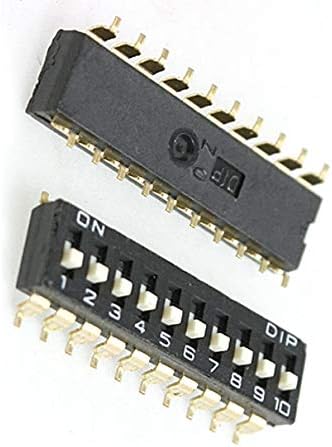 Aexit 2 Db DIP Kapcsolók 2.54 mm-es Pályán 10 Pozíciók 20 Pin SMD SMT SPDT DIP Kapcsoló DIP Kapcsoló
