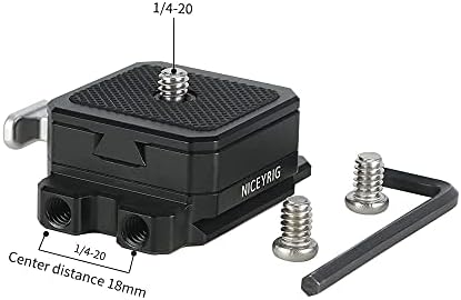 NICEYRIG Mini V-Lock-Hegy Alaplemez az Arca Svájci Típusú gyorskioldó alaplap Alkalmazható DSLR Fényképezőgép-Állvány, Egylábú,