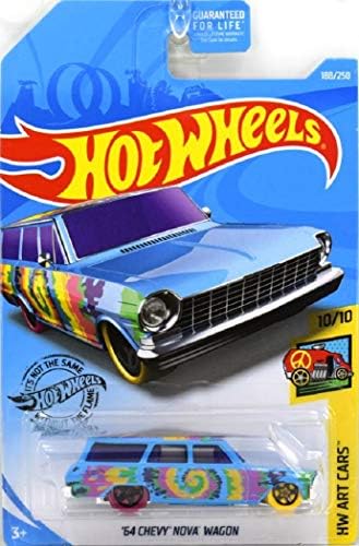 Hot Wheels 2019 Hw Művészeti Autók - '64-Es Chevy Nova Kocsi, Kék 188/250