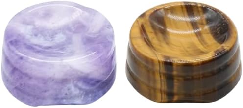 Nwsrayu Kristály Tojás Drágakő Áll Gömb Gömb Kő Birtokosai kristálygömb Megjeleníti Lensball Alap 20-60 mm (2 x Quarz)