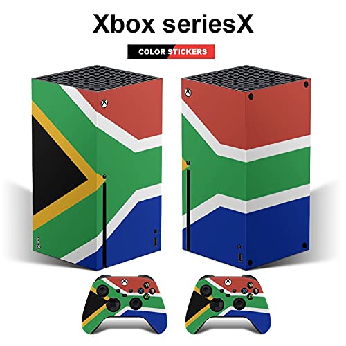 Zászló a Dél-Afrikai Xbox SeriesX Konzol, Valamint Vezérlő Bőr Vinil-Bőr Matrica Takarja Csomagolás(Xbox seriesX)