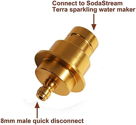 8 mm-es CO2 Adapter SodaStream Terra Víz Készítő, A Kapcsolat a Nagy CO2-Tároló Tartályok, valamint az automatába, Rózsaszín