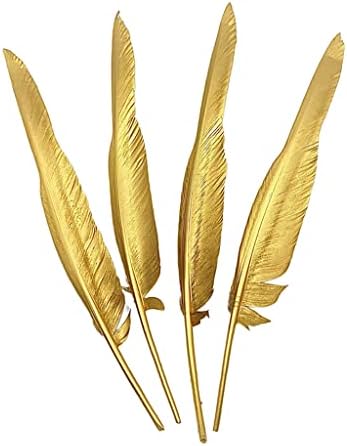 10pcs12-14 Hüvelyk Arany Törökország Kézműves Tollak Nagy Tollak a Kézműves Esküvői Haza Parti Dekoráció (Arany)