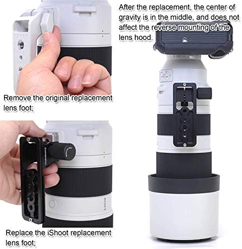 Fém Kamera Lencséje Gallér Állvány Állvány Mount Gyűrű Csere Alap Sony FE 200-600 mm f/5.6-6.3 G OSS Objektív, Beépített