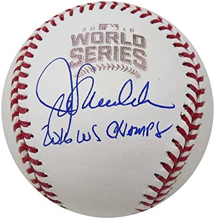 Joe Maddon Aláírt Rawlings -Os World Series Baseball w/ WS Champs - Dedikált Baseball