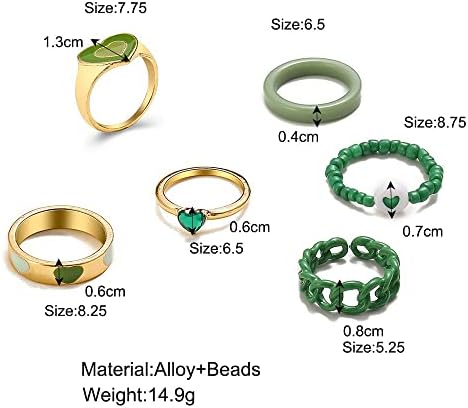 Esküvő & Eljegyzési Gyűrűk 4db/6db Speciális Divat Ajándék, a Szerelem Gyűrűk Téma Formában A Nők, Gyönyörű Ajándék