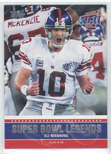 2011 Topps Super Bowl Legendák SBL-XLII Eli Manning New York Giants NFL Labdarúgó-Kártya NM-MT