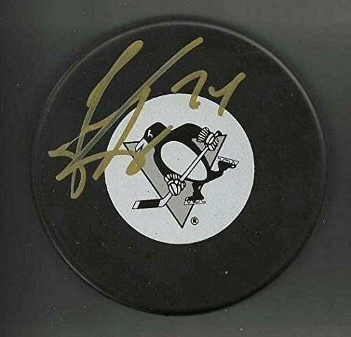 Jay McKee Aláírt Pittsburgh Penguins Korong Alá Az Arany - Dedikált NHL Korong