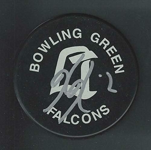 Ken Klee Aláírt Bowling Green Falcons Korong Washington Capitals Atlamta Thrashers - Dedikált NHL Korong