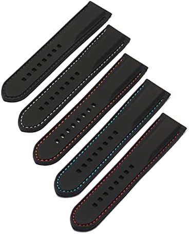 DFAMIN Szilikon watchband A Huawei GT2 007 BM8475 Órák pántok Kiegészítők Sport karkötő 20mm 22mm fekete vízálló pántok