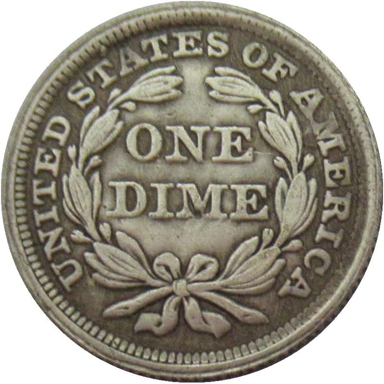 Amerikai Zászló 10 Cent 1857 Ezüst Bevonatú Replika Emlékérme